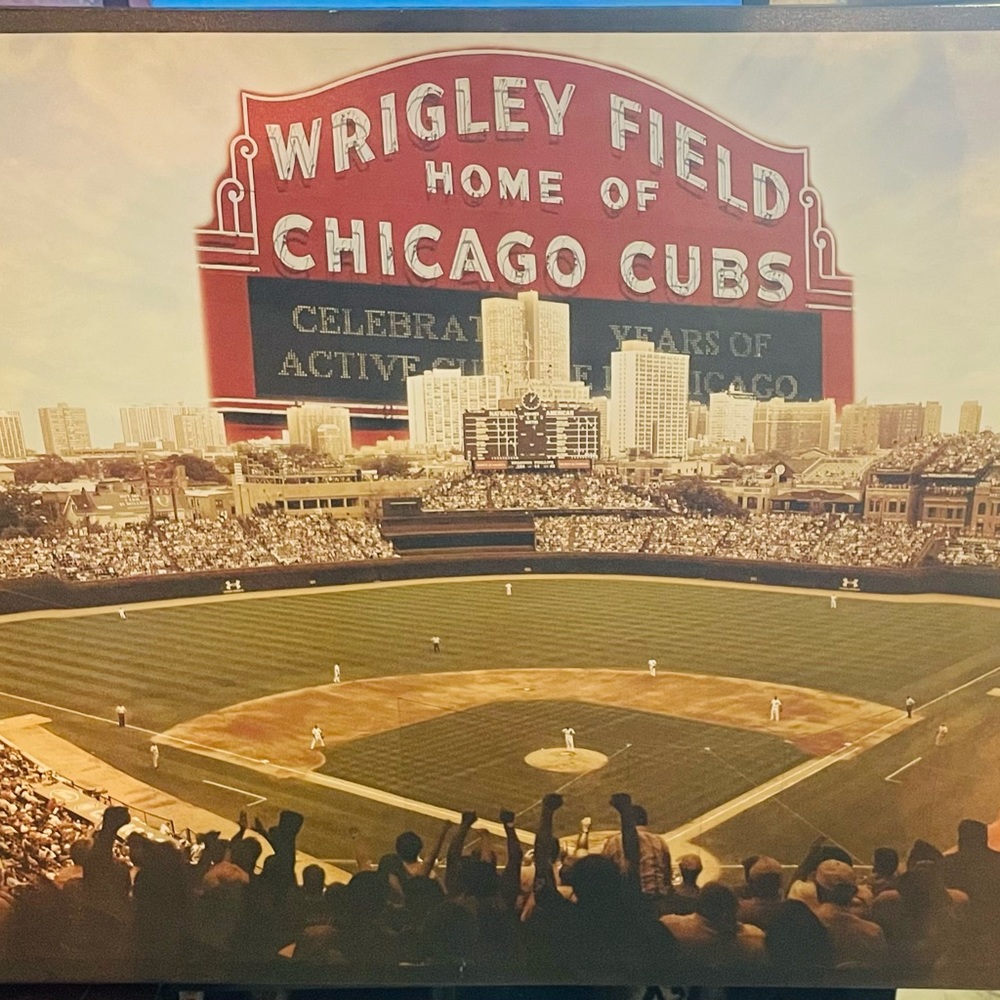 Chicago Cubs Fanatics Authentic 40” x 28” Sublimated Team - Picture 2 of 7